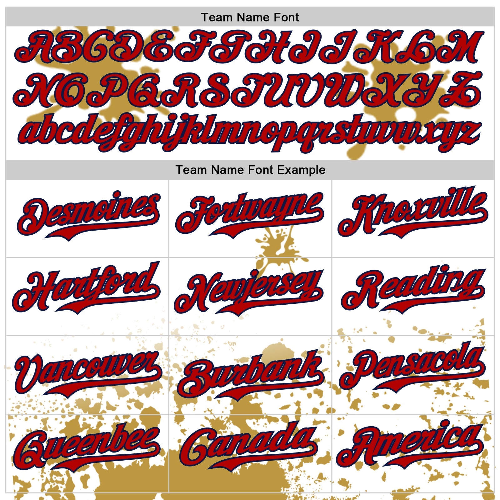 Custom White Red Navy-Old Gold Splatter Camo Two Tone Authentic Baseball Jersey