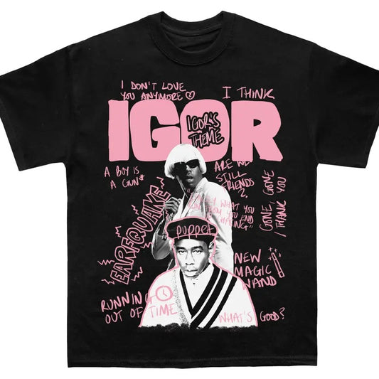 Tyler Igor Sketchbook T-shirt, Tyler The Creator Shirt, Tyler The Creator Merch, Vintage Creator Graphic Hip Hop, Casual, Classic Fashion Cotton Underwear Shirt Womenswear And Menswear T-Shirt, Graphic Tee