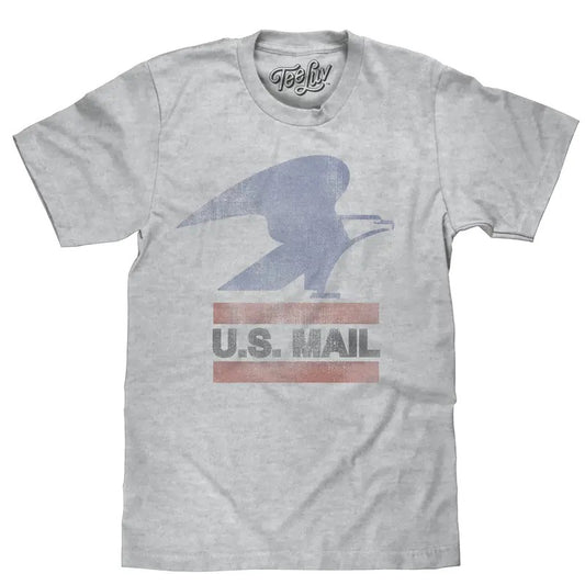 U.S. Mail Eagle Logo T-Shirt - Gray Hoodie, Sweatshirt | InkThreadWorks.com