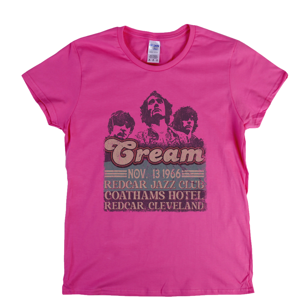 Cream 1966 Redcar Poster Womens T-Shirt