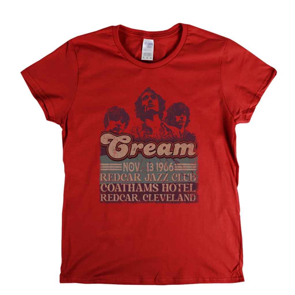 Cream 1966 Redcar Poster Womens T-Shirt