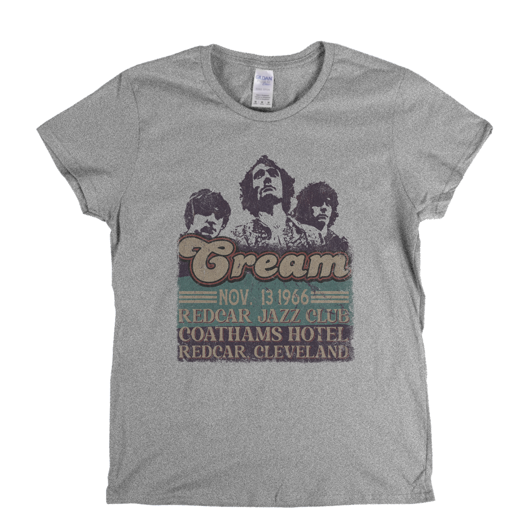 Cream 1966 Redcar Poster Womens T-Shirt