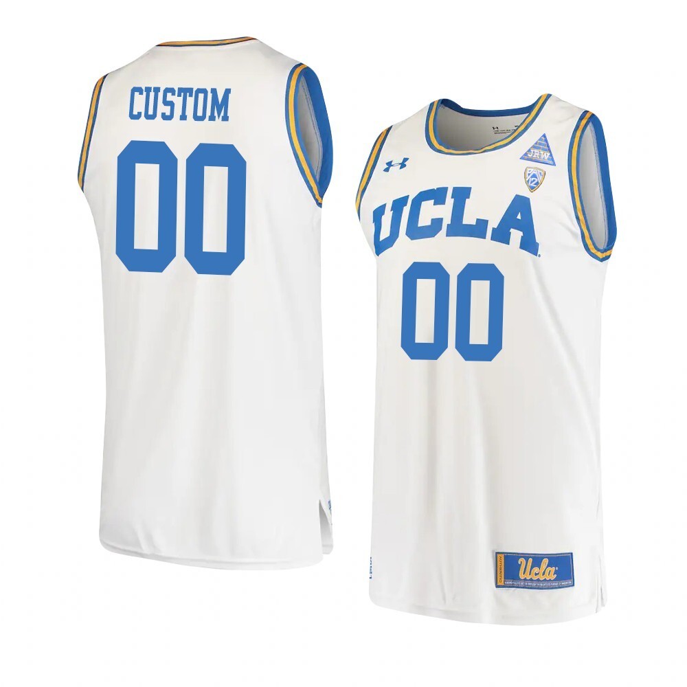 UCLA Bruins Custom College Basketball Original Retro Jersey White