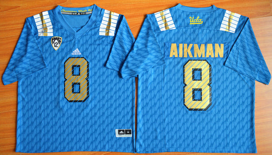 UCLA Bruins #8 Troy Aikman blue