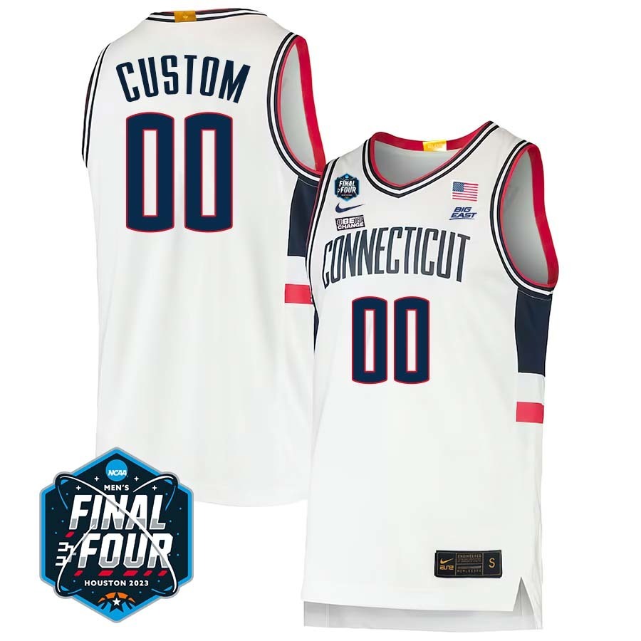 UConn Huskies 2023 Final Four College Basketball Limited Custom Jersey – White