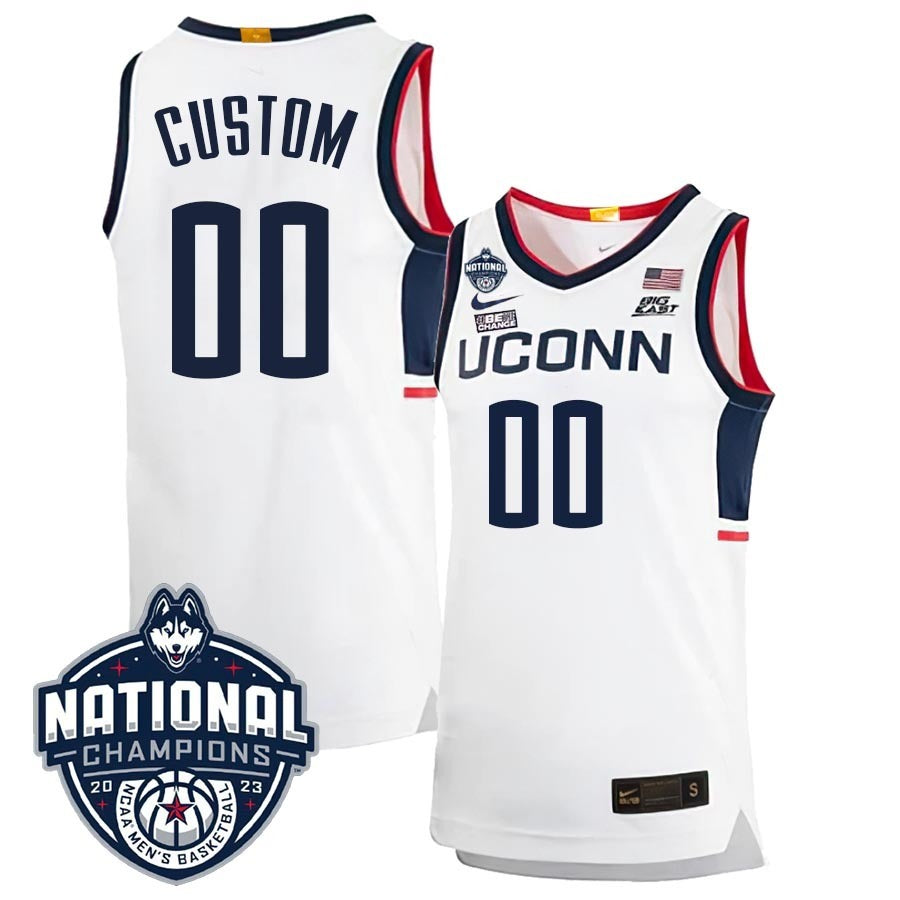 UConn Huskies 2023 National Champions College White Home