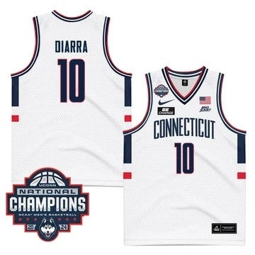 UConn Huskies #10 Hassan Diarra 2024 National Champions Patch