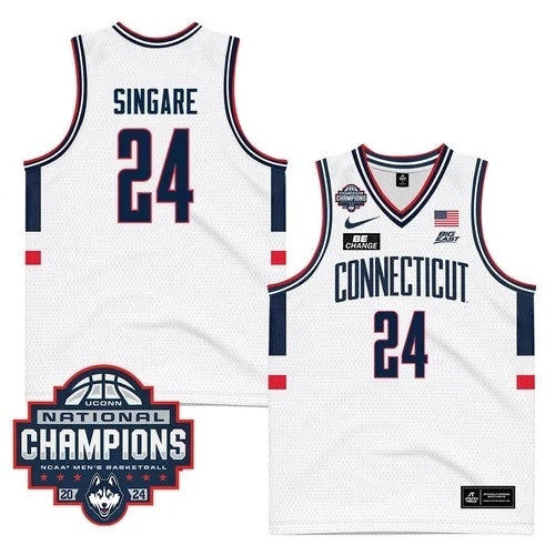 UConn Huskies #24 Youssouf Singare 2024 National Champions Patch