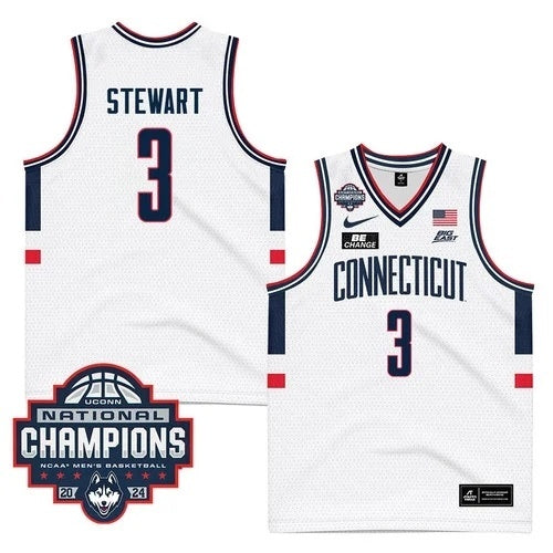 UConn Huskies #3 Jaylin Stewart 2024 National Champions Patch