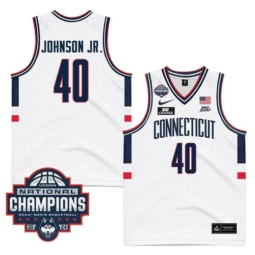 UConn Huskies #40 Andre Johnson Jr. 2024 National Champions Patch