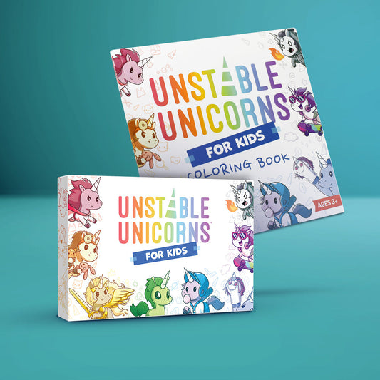 Unstable Unicorns for Kids: Base Game + Coloring Book
