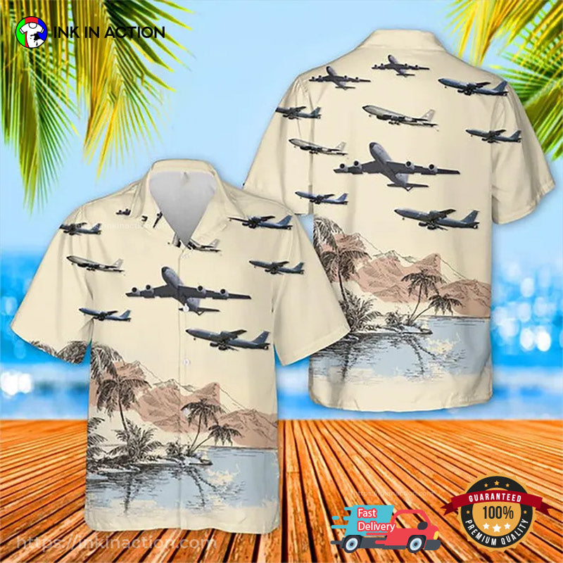 US Air Force Aircraft Graphic Hawaiian Shirt No. 4