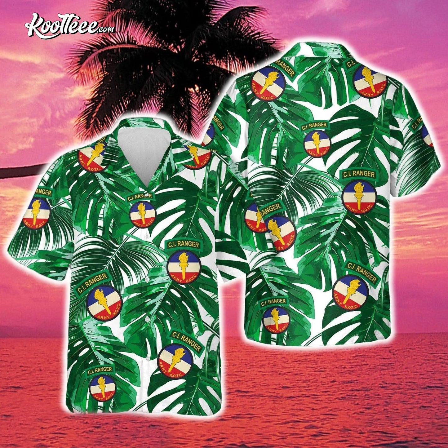 US Army ROTC CI Ranger Hawaiian Shirt