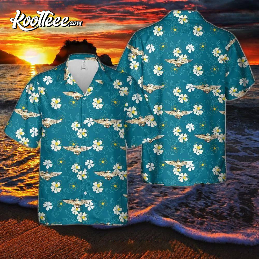 US Noaa Aviator Insignia Hawaiian Shirt