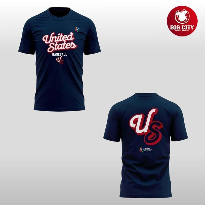 USA Baseball Team 2026 World Baseball Classic Two Sided Shirt