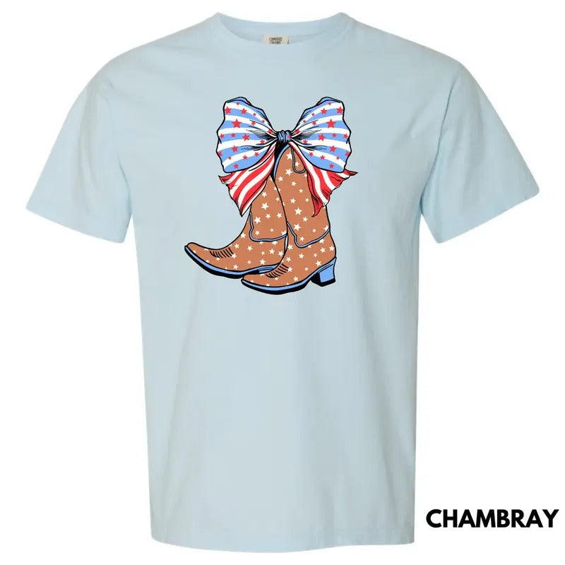 USA Boots Coquette Comfort Colors T-Shirt 'NLB' Hoodie, Sweatshirt | InkThreadWorks.com