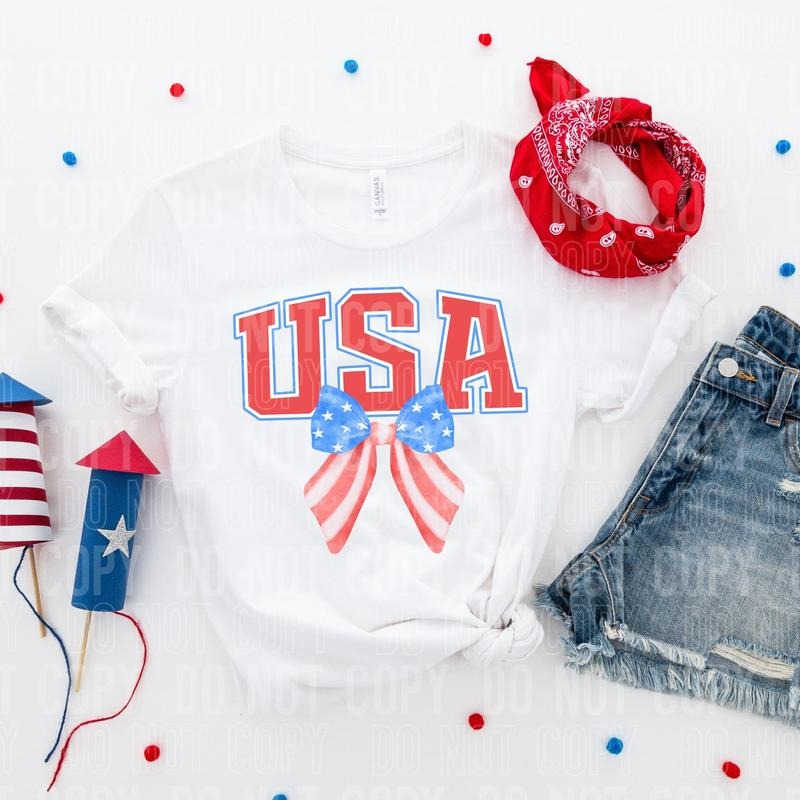 USA Bow DTF Transfers - THIS IS NOT A SHIRT Hoodie, Sweatshirt | InkThreadWorks.com