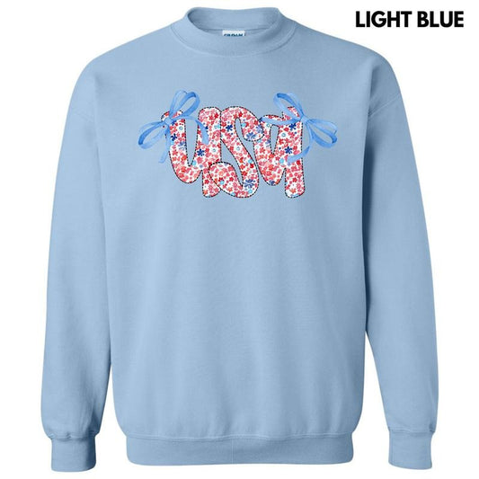 USA Ditzy Floral Sweatshirt 'NLB' T-Shirts, Hoodie | InkThreadWorks.com
