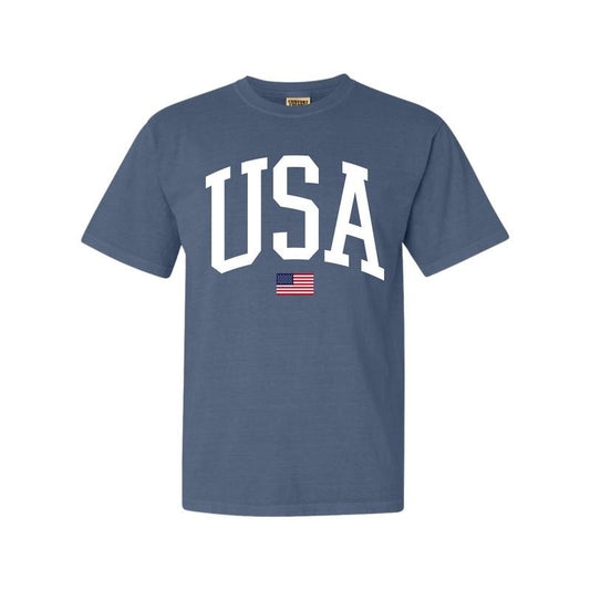 USA Flag Oversized Summer Graphic T-Shirt