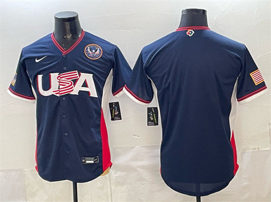 USA Baseball Blank Navy 2026 World Baseball Classic United States 250th Anniversary