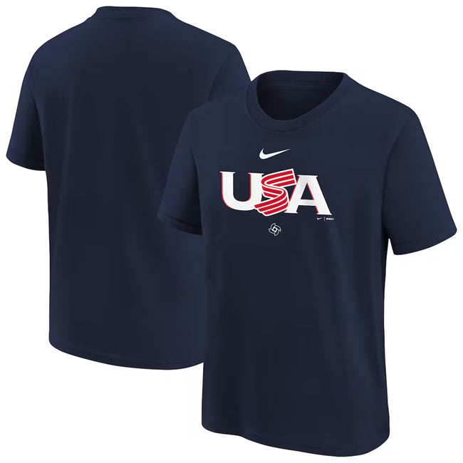 USA Baseball Navy 2026 World Baseball Classic Country T-Shirt