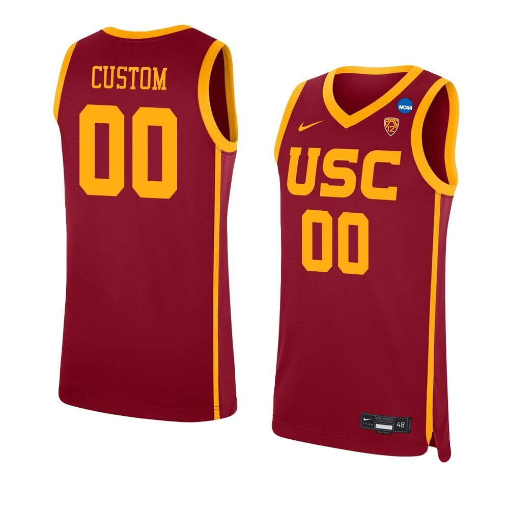 USC Trojans Custom Replica College Basketball Jersey Red