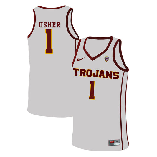 USC Trojans Usher 1 White Basketball