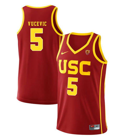USC Vucevic 5 Red Basketball