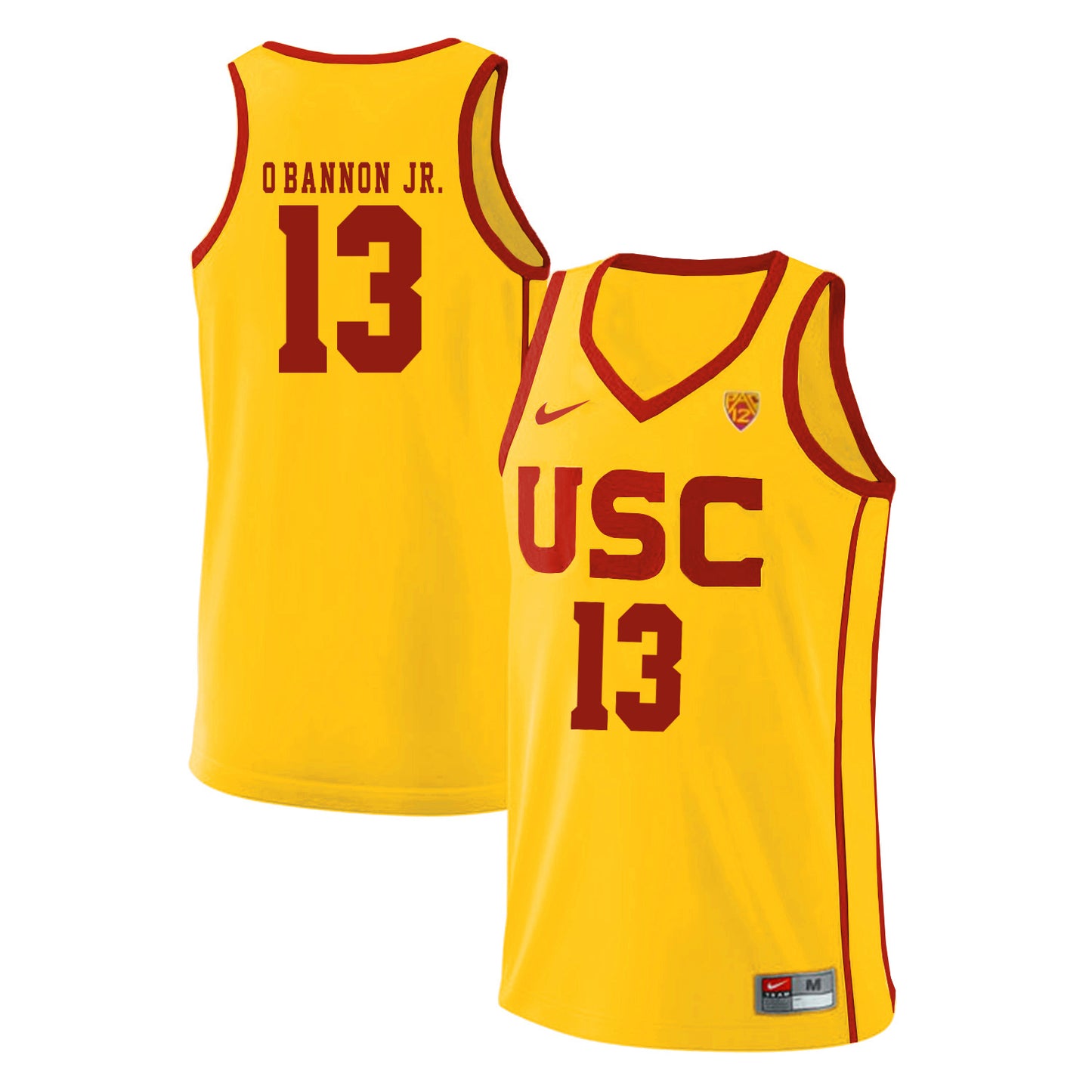 USC 'O'Bannon Jr.13 Yellow Basketball