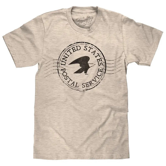 USPS Postmark T-Shirt - Oatmeal Hoodie, Sweatshirt | InkThreadWorks.com