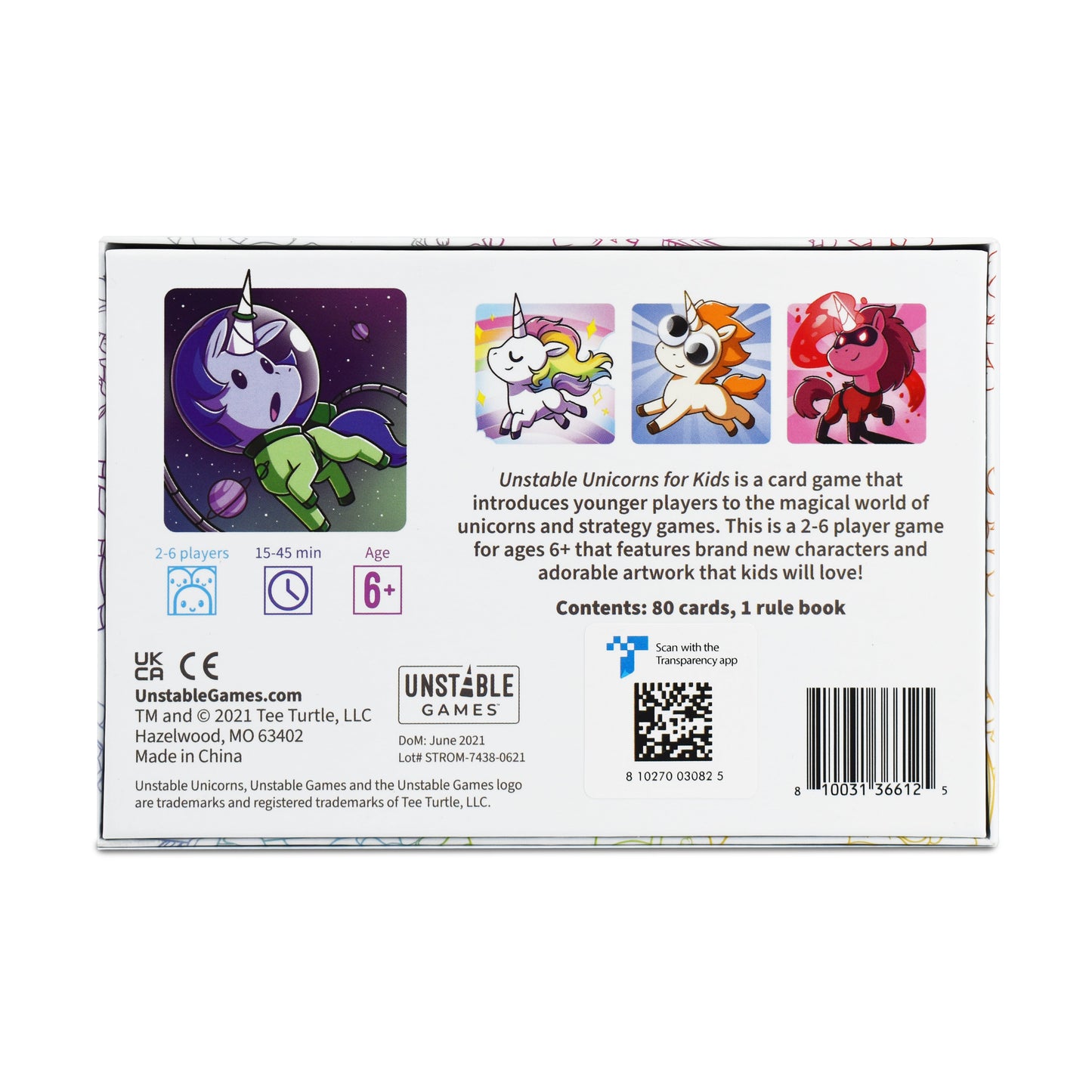 Unstable Unicorns for Kids: Base Game
