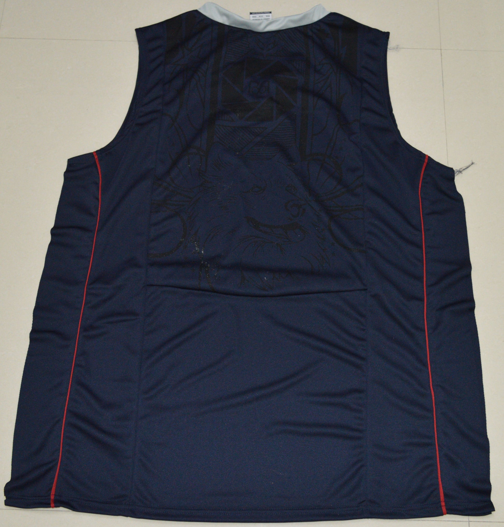 Uconn Blank Navy Back
