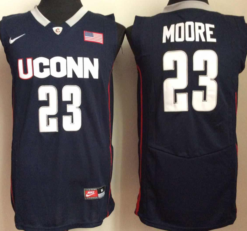 Uconn Huskies #23 Maya Moore Blue