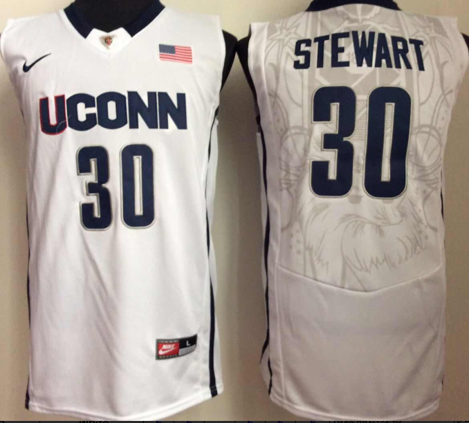 Uconn Huskies #30 Breanna Stewart White