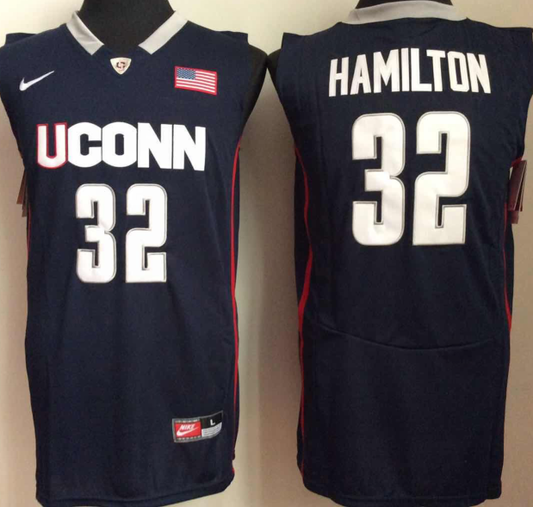 Uconn Huskies #32 Richard Hamilton Blue