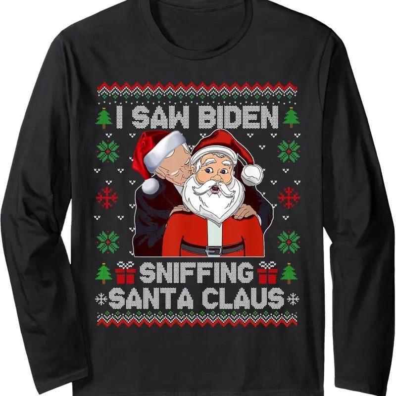 Ugly Xmas Long Sleeve T-Shirt Hoodie, Sweatshirt | InkThreadWorks.com