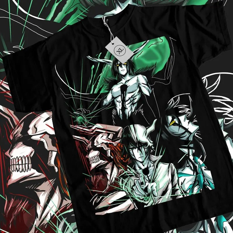 Ulquiorra Bleach T-Shirt S-4XL Cifer Ichigo Kurosaki Manga Horror Anime Shirt Tshirt S-4XL
