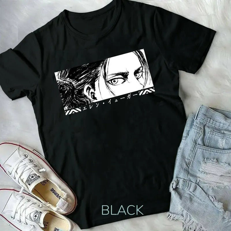 Unisex Attack On Titan Season 4 Eren Tatakae, AoT Anime, Eren Yeager T-Shirt S-4XL Hoodie, Sweatshirt | InkThreadWorks.com