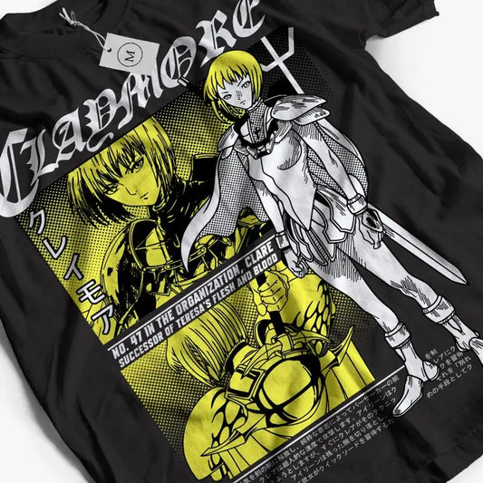 Unisex Claymore Anime T-Shirt, Clare, Miria Manga Waifu Shirt G79 Exclusive Anime,comfortable,high quality,gift Shirt All...