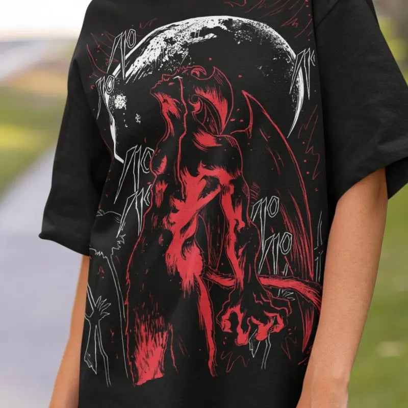 Unisex Devilman Crybaby Anime T-Shirt, Akira Fudo Manga Shirt Unisex 100% Cotton Black Shirt All Size Hoodie, Sweatshirt