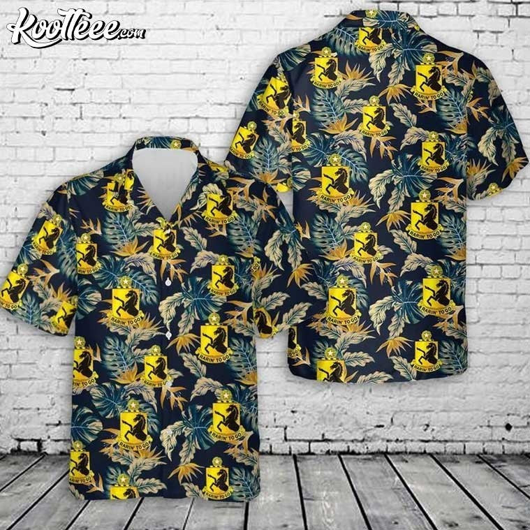 Us Army 112th Cavalry Distinctive Insignia Hawaiian Shirt
