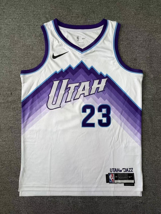 Utah Jazz #23 Lauri Markkanen 26 Season Jazz Team White Style 2