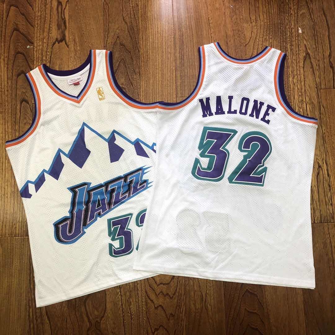 Utah Jazz #32 Karl Malone Jazz Team 32 # Malone AU Embroidered Jersey