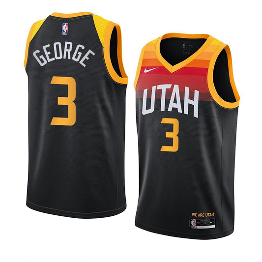 Utah Jazz #3 Keyonte George 2023 NBA Draft Men Black Jersey 2022-2023 City Edition