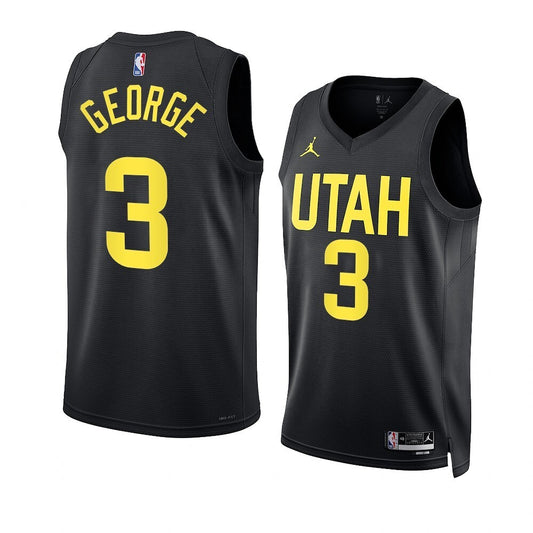 Utah Jazz #3 Keyonte George 2023 NBA Draft Men Black Jersey 2022-2023 Statement Edition