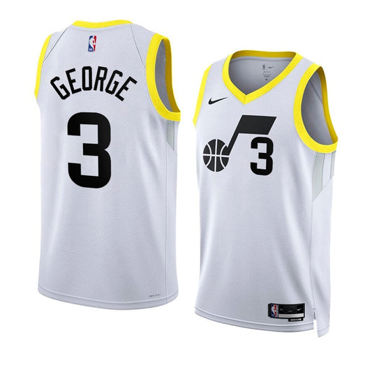 Utah Jazz #3 Keyonte George 2023 NBA Draft Men White Jersey 2022-2023 Association Edition
