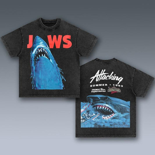 VINTAGE TEE | JAWS Trending Movie T shirt Vintage 90s T-shirt gift for Movie fans gift for him gift for her unisex T-shirt Urbanwear Shirt Casual Fabric