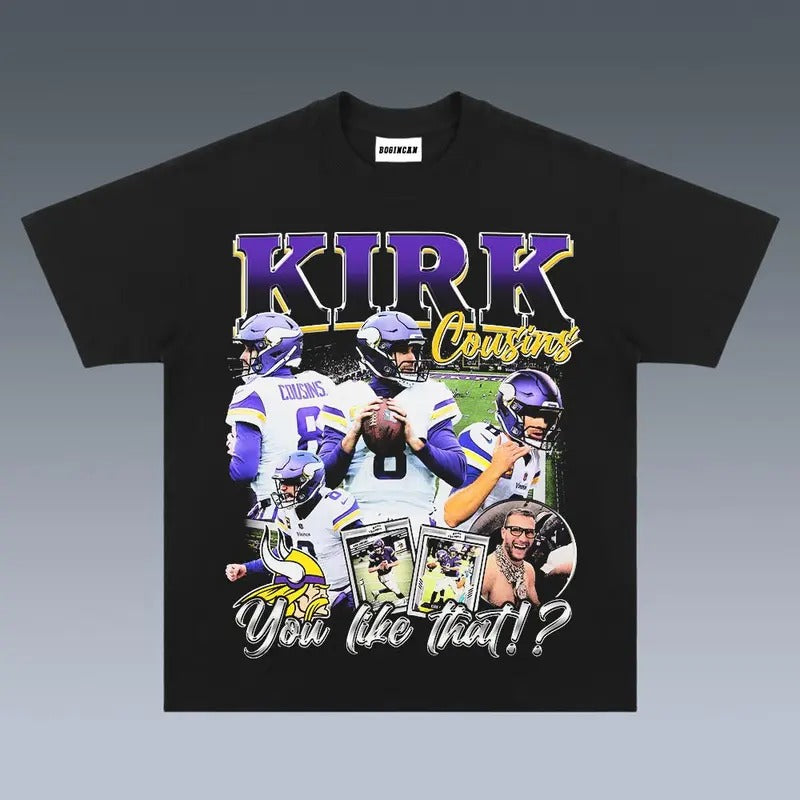 VINTAGE TEE | KIRK COUSINS- Soft and Comfortable Shirt - Unisex - Graphic T-Shirt