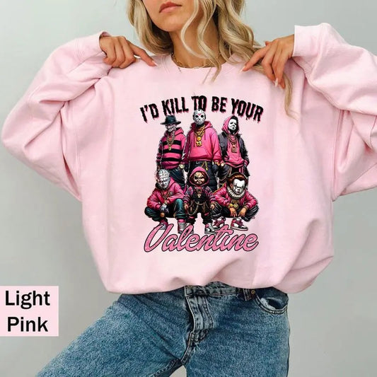 Valentine Shirt, Valentine Horror Characters Shirt, Valentine Graphic Tee Shirt, Valentine FA Shirt