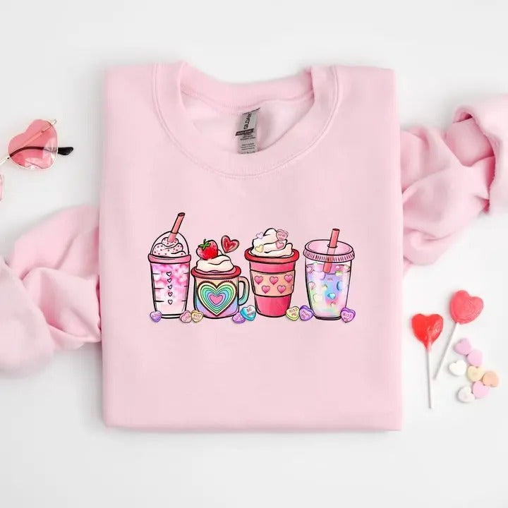 Valentine Sweatshirt, Valentine Gifts, Gift For Her T-Shirts, Hoodie | InkThreadWorks.com